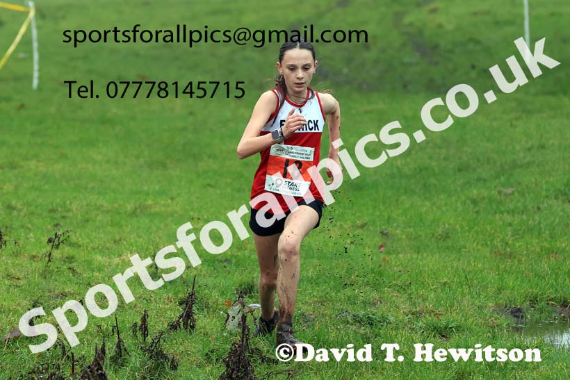 Girls under-13s 2023 NECAA Cross Country Relays, Thornley Hall Farm, Peterlee, County Durham. Photo: David T. Hewitson/Sports for All Pics